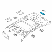 OEM 2016 Hyundai Equus Room Lamp Assembly Diagram - 92870-3N020-TX