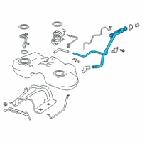 OEM 2020 Infiniti QX50 Tube Assy-Filler Diagram - 17221-5NA0A