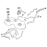 OEM 2019 Infiniti QX50 Filler Cap Assembly Diagram - 17251-5NA0A