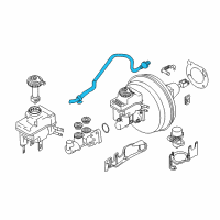 OEM BMW 535i Vacuum Pipe Diagram - 11-66-7-560-242