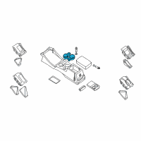 OEM 2002 Nissan Xterra Insert-CUPHOLDER Diagram - 96975-7Z010