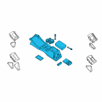 OEM Nissan Frontier Box Assy-Console, Front Floor Diagram - 96910-8Z800