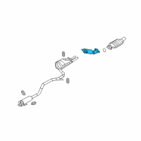 OEM 2007 Mercury Milan Front Pipe Diagram - 7E5Z-5G203-AA