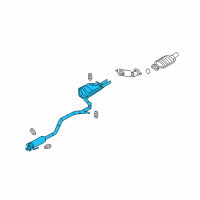 OEM 2009 Ford Fusion Muffler & Pipe Diagram - 9E5Z-5230-A