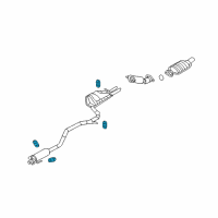 OEM Lincoln MKZ Front Insulator Diagram - 6E5Z-5F262-AA