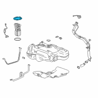 OEM 2022 Chevrolet Trax Fuel Pump Lock Ring Diagram - 95032332