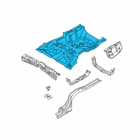 OEM Kia Amanti Panel-Rear Floor Diagram - 655113F200