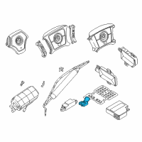 OEM 1996 BMW 318ti Control Electronics, Seat Occupancy Diagram - 65-77-6-940-191