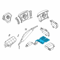 OEM BMW X5 Sensor Mat, Co-Driver'S Airbag Diagram - 65-77-6-921-952