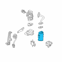 OEM 1995 Acura NSX Canister Assembly Diagram - 17300-SL0-305