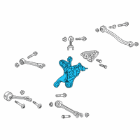 OEM Honda Clarity Knuckle Complete, Rear Left Diagram - 52215-TRT-A01