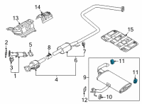 OEM Hyundai Elantra Hanger Diagram - 28780-AA900