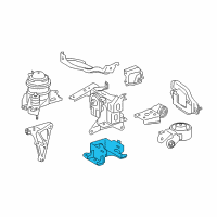 OEM 2017 Toyota Prius C Mount Bracket Diagram - 12325-21260