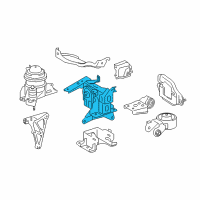 OEM 2017 Toyota Prius C Insulator Diagram - 12372-21390