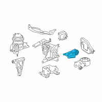 OEM 2019 Toyota Prius C Lateral Rod Diagram - 12364-21130