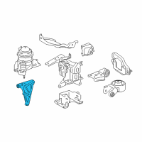 OEM Toyota Prius C Mount Bracket Diagram - 12315-21060