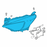 OEM 2020 Toyota Yaris Composite Headlamp Diagram - 81145-WB003