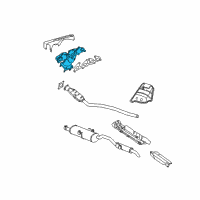 OEM 2001 Chrysler Voyager Exhaust Manifold Diagram - 4781253AA