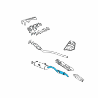 OEM Dodge Caravan Exhaust Muffler And Resonator Diagram - 4881242AG