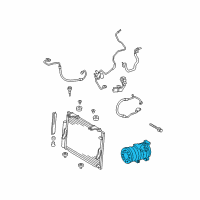 OEM Toyota Tundra Compressor Assembly Diagram - 88320-0C120