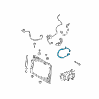 OEM 2009 Toyota Tundra Suction Hose Diagram - 88712-0C080