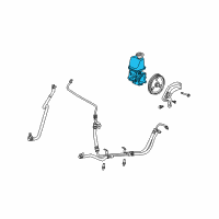 OEM Chrysler PT Cruiser Power Steering Pump Diagram - 5273760AC