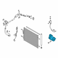 OEM 2018 Hyundai Ioniq Compressor Assembly Diagram - 97701-G2000