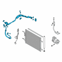 OEM 2020 Hyundai Ioniq Tube Assembly-Suction & Liquid Diagram - 97775-G2810