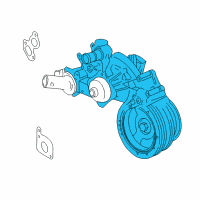 OEM 2001 Chevrolet Corvette Pump Kit, Water Diagram - 89018053