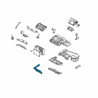 OEM 2004 Chevrolet Corvette Core Asm, Heater Diagram - 88956888