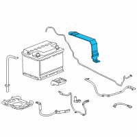 OEM 2014 Cadillac ELR Hold Down Strap Diagram - 22950400