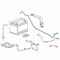 OEM Chevrolet Volt Positive Cable Diagram - 25977256