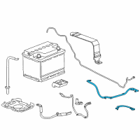 OEM Cadillac Positive Cable Diagram - 23167048