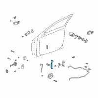 OEM 2000 Buick LeSabre Rod-Front Side Door Lock Cyl *Blue Diagram - 25655317