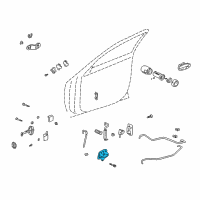 OEM 2003 Oldsmobile Aurora Handle Asm-Front Side Door Inside *Very Dark Gray Diagram - 25695753