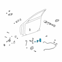 OEM 2001 Oldsmobile Aurora Lock Assembly Diagram - 16637878