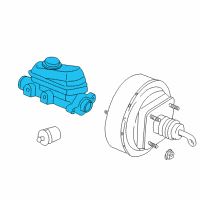 OEM 2004 Dodge Dakota Brake Mastr Cylinder Diagram - 5093049AA