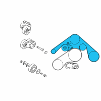 OEM Infiniti Fan & Alternator Belt Diagram - 11720-1CA1C