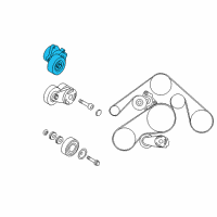 OEM 2010 Infiniti FX50 Tensioner Assy-Auto Diagram - 11955-1CA0A