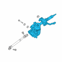 OEM Hyundai Elantra GT Column Assembly-Upper Diagram - 56310-A5400