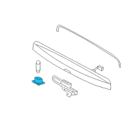 OEM 2015 Ford Expedition License Lamp Diagram - FL1Z-13550-B