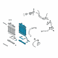 OEM Toyota Venza Radiator Assembly Diagram - 16400-AD020