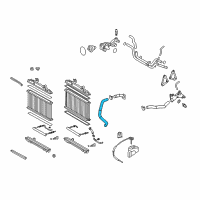 OEM 2008 Toyota Camry Lower Hose Diagram - 16572-0P070