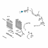 OEM Lexus ES350 Engine Coolant Thermostat Diagram - 90916-A3002