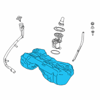 OEM 2022 BMW M5 Plastic Fuel Tank Diagram - 16-11-8-094-108