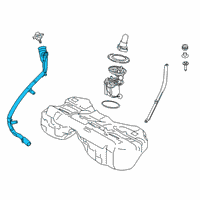 OEM 2021 BMW M5 Plastic Filler Pipe Diagram - 16-11-8-092-327