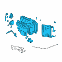 OEM 1999 Honda Odyssey Heater Unit Diagram - 79100-S0X-A01