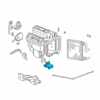 OEM 2002 Honda Accord Motor Assembly, Air Mix Diagram - 79160-S84-A01