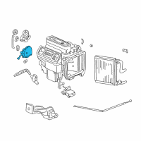 OEM 2008 Honda Pilot Motor Assembly, Mode Diagram - 79140-S0X-A01