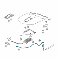 OEM 2011 Chevrolet Camaro Release Cable Diagram - 20959350